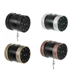 Tuya Bluetooth WiFi Knob Lock without Fingerprint, Passcode, App Control, Mechanical Key Backup, Aluminum Body, Multi-Color, Remote Management